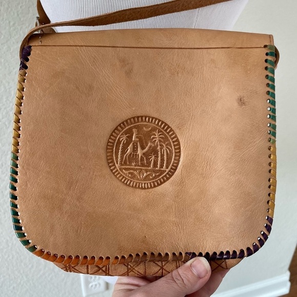 Vintage Marrakech Leather Crossbody Bag - Picture 8 of 14